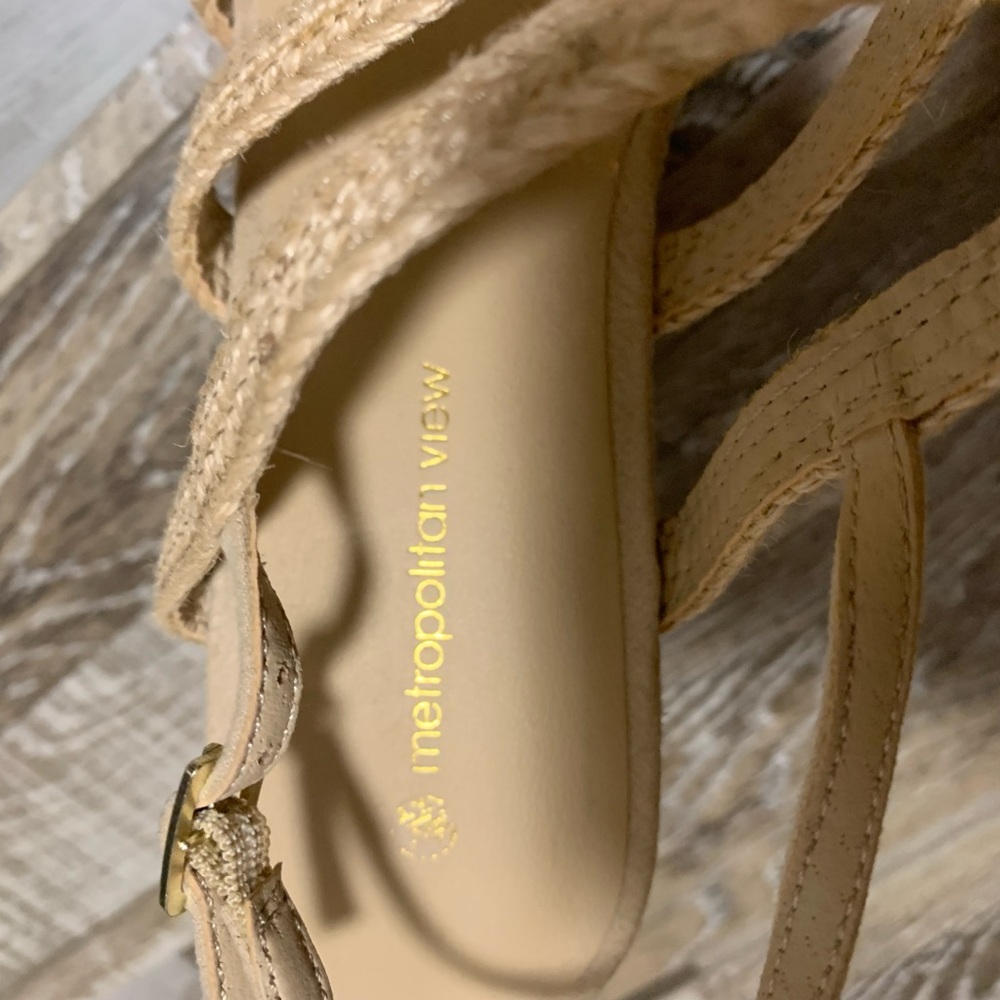 Metropolitan View Roped Wedges Sandals Size:8 - Picture 5 of 7